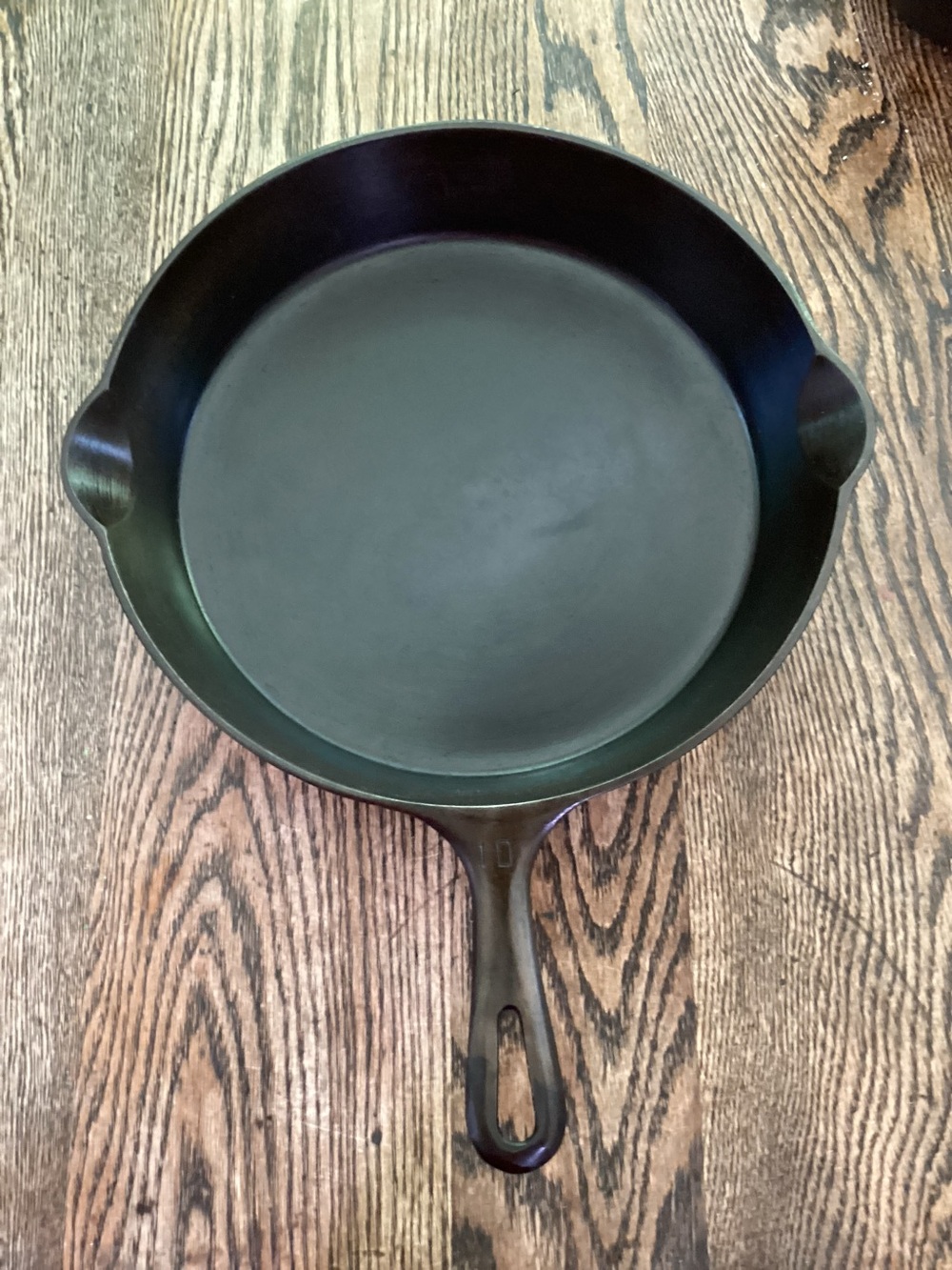 Restored Vintage Griswold #10 Small Block Logo Cast Iron Skillet